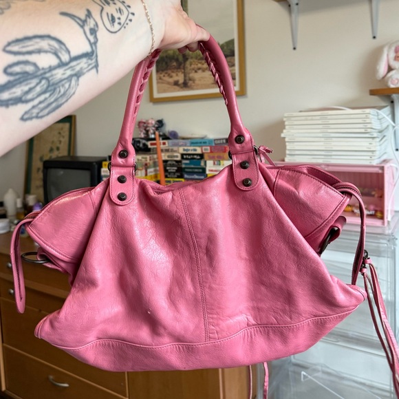 Balenciaga Agneau Classic Part Time Handbag in Pink - Picture 4 of 16